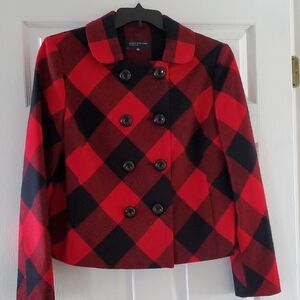 Jones New York Women's Bold Red and Black Jacket
